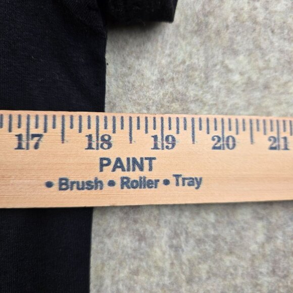 Automet Womens Black Short Sleeve Crewneck Tee Size L Soft & Stretchy Fabric - Picture 7 of 7